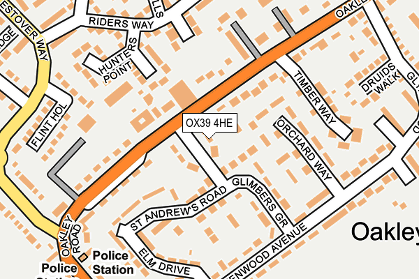 OX39 4HE map - OS OpenMap – Local (Ordnance Survey)