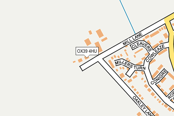 OX39 4HU map - OS OpenMap – Local (Ordnance Survey)