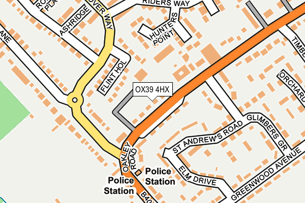 OX39 4HX map - OS OpenMap – Local (Ordnance Survey)