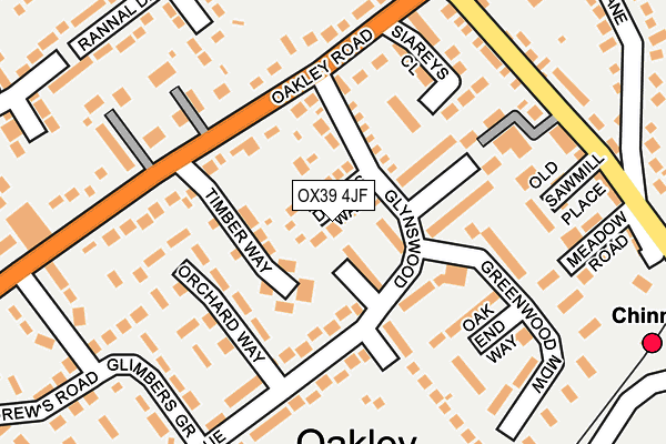 OX39 4JF map - OS OpenMap – Local (Ordnance Survey)