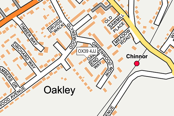 OX39 4JJ map - OS OpenMap – Local (Ordnance Survey)