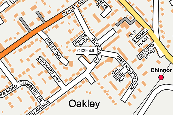 OX39 4JL map - OS OpenMap – Local (Ordnance Survey)