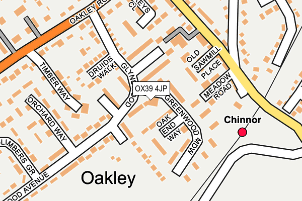 OX39 4JP map - OS OpenMap – Local (Ordnance Survey)