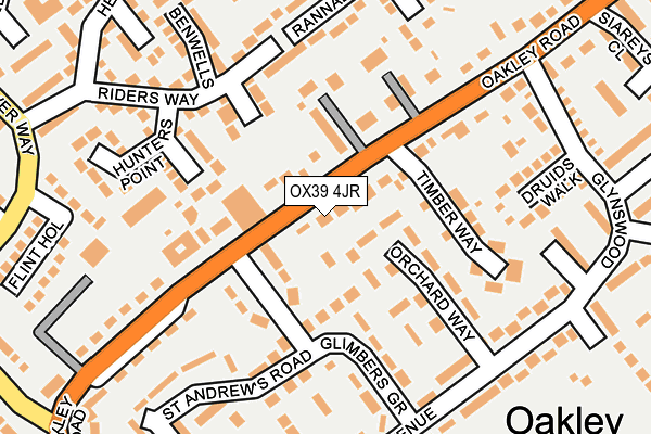 OX39 4JR map - OS OpenMap – Local (Ordnance Survey)