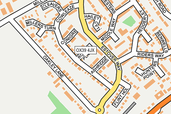 OX39 4JX map - OS OpenMap – Local (Ordnance Survey)