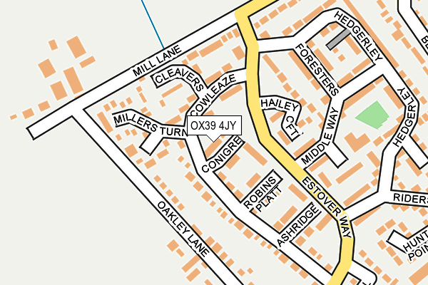 OX39 4JY map - OS OpenMap – Local (Ordnance Survey)