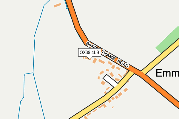 OX39 4LB map - OS OpenMap – Local (Ordnance Survey)