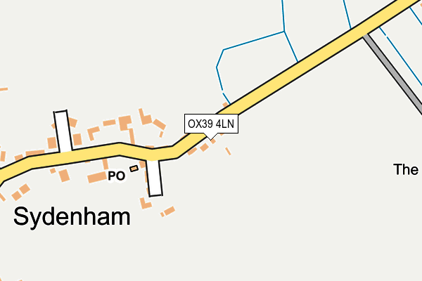 OX39 4LN map - OS OpenMap – Local (Ordnance Survey)