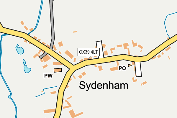 OX39 4LT map - OS OpenMap – Local (Ordnance Survey)