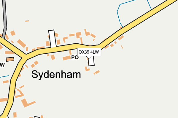OX39 4LW map - OS OpenMap – Local (Ordnance Survey)