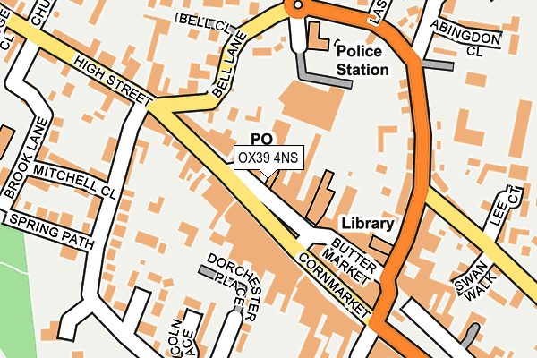 OX39 4NS map - OS OpenMap – Local (Ordnance Survey)