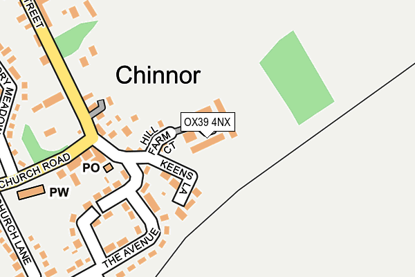 OX39 4NX map - OS OpenMap – Local (Ordnance Survey)