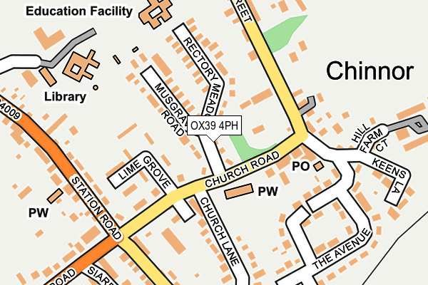 OX39 4PH map - OS OpenMap – Local (Ordnance Survey)