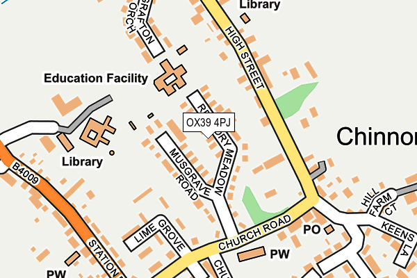OX39 4PJ map - OS OpenMap – Local (Ordnance Survey)