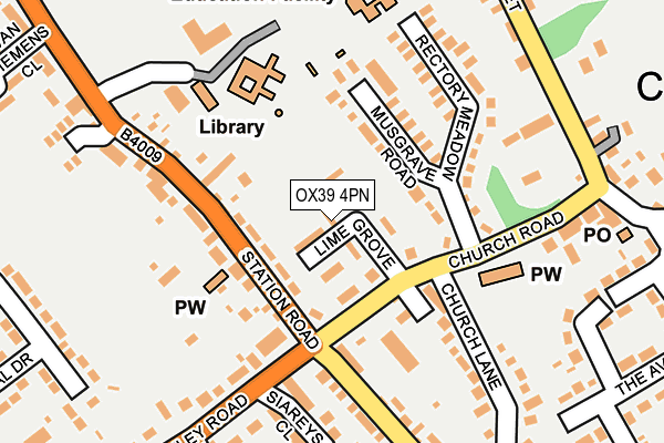 OX39 4PN map - OS OpenMap – Local (Ordnance Survey)