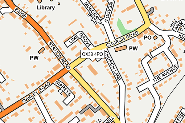 OX39 4PQ map - OS OpenMap – Local (Ordnance Survey)