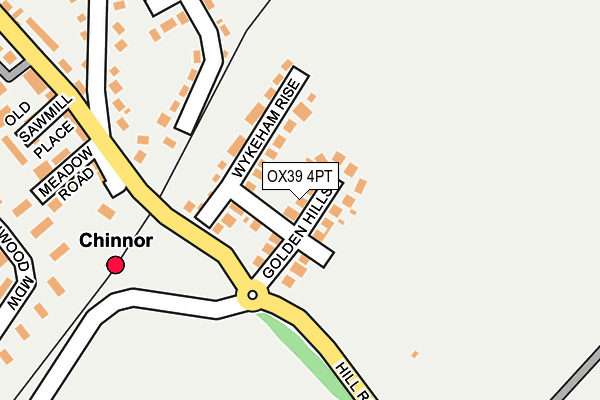 OX39 4PT map - OS OpenMap – Local (Ordnance Survey)