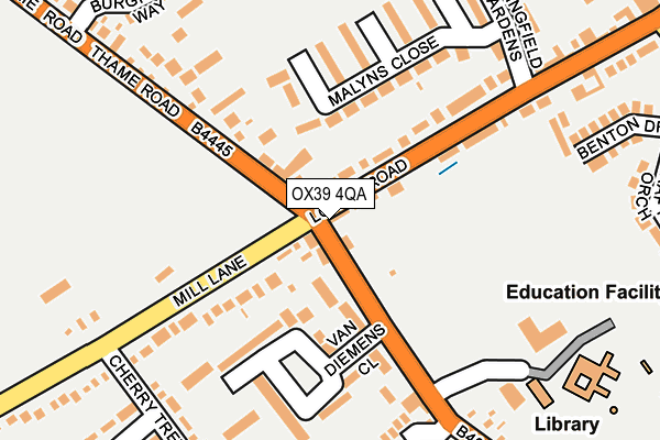 OX39 4QA map - OS OpenMap – Local (Ordnance Survey)