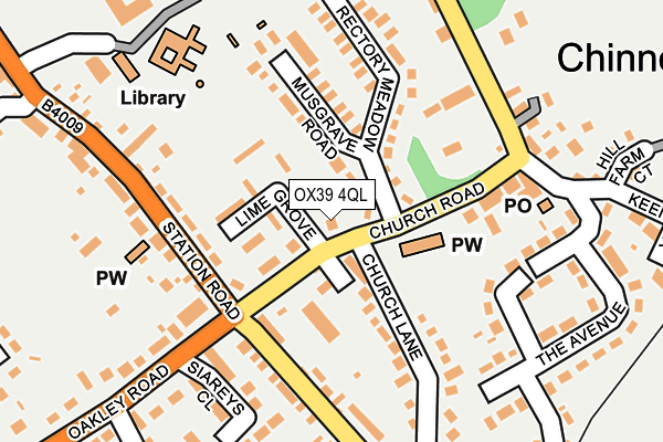 OX39 4QL map - OS OpenMap – Local (Ordnance Survey)