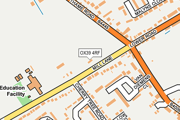 OX39 4RF map - OS OpenMap – Local (Ordnance Survey)