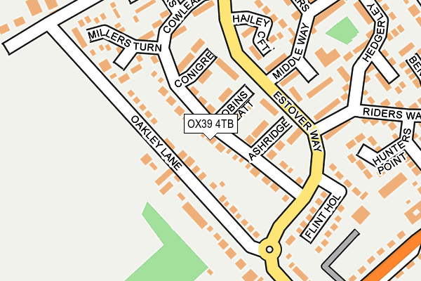 OX39 4TB map - OS OpenMap – Local (Ordnance Survey)