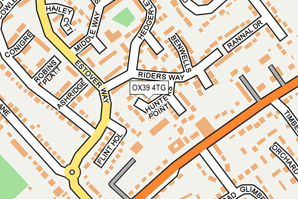 OX39 4TG map - OS OpenMap – Local (Ordnance Survey)