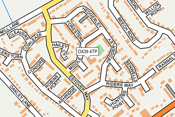 OX39 4TP map - OS OpenMap – Local (Ordnance Survey)