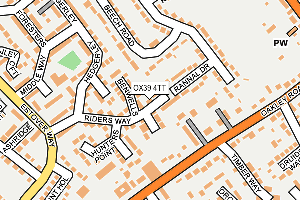 OX39 4TT map - OS OpenMap – Local (Ordnance Survey)