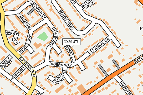 OX39 4TU map - OS OpenMap – Local (Ordnance Survey)