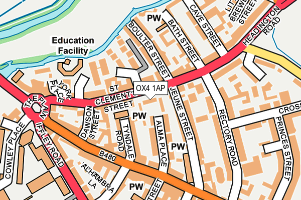 OX4 1AP map - OS OpenMap – Local (Ordnance Survey)