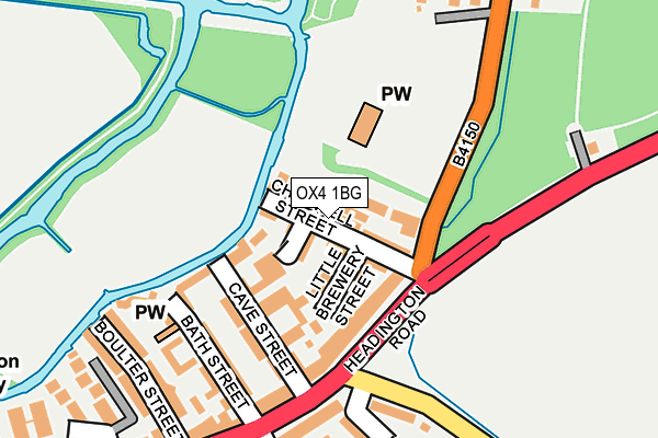 OX4 1BG map - OS OpenMap – Local (Ordnance Survey)