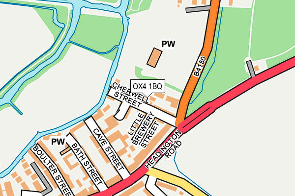 OX4 1BQ map - OS OpenMap – Local (Ordnance Survey)