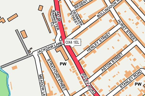 OX4 1EL map - OS OpenMap – Local (Ordnance Survey)
