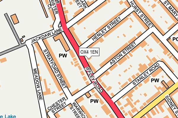 OX4 1EN map - OS OpenMap – Local (Ordnance Survey)