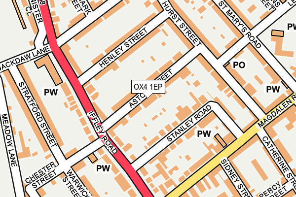 OX4 1EP map - OS OpenMap – Local (Ordnance Survey)
