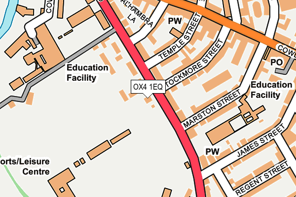 OX4 1EQ map - OS OpenMap – Local (Ordnance Survey)