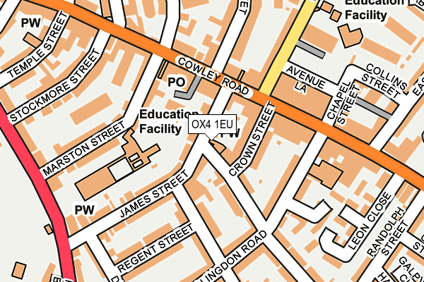 OX4 1EU map - OS OpenMap – Local (Ordnance Survey)