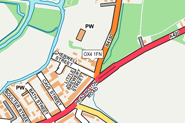 OX4 1FN map - OS OpenMap – Local (Ordnance Survey)