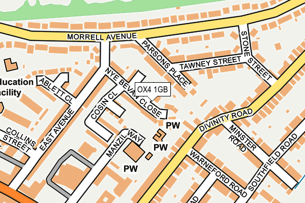 OX4 1GB map - OS OpenMap – Local (Ordnance Survey)