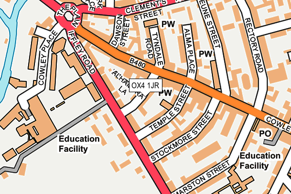 OX4 1JR map - OS OpenMap – Local (Ordnance Survey)