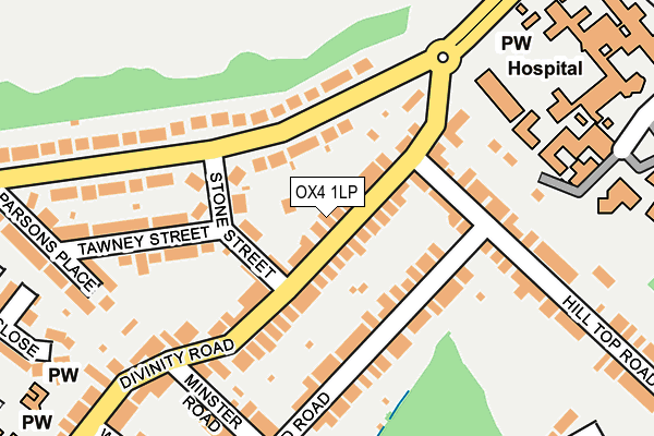 OX4 1LP map - OS OpenMap – Local (Ordnance Survey)