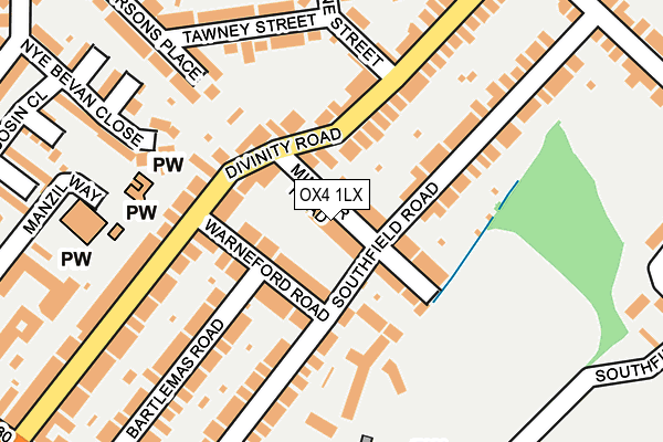 OX4 1LX map - OS OpenMap – Local (Ordnance Survey)