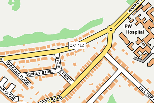 OX4 1LZ map - OS OpenMap – Local (Ordnance Survey)