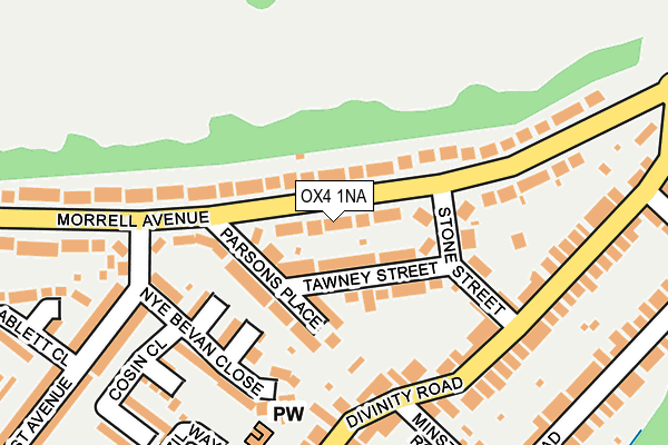 OX4 1NA map - OS OpenMap – Local (Ordnance Survey)