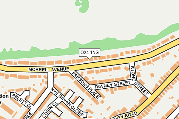 OX4 1NG map - OS OpenMap – Local (Ordnance Survey)