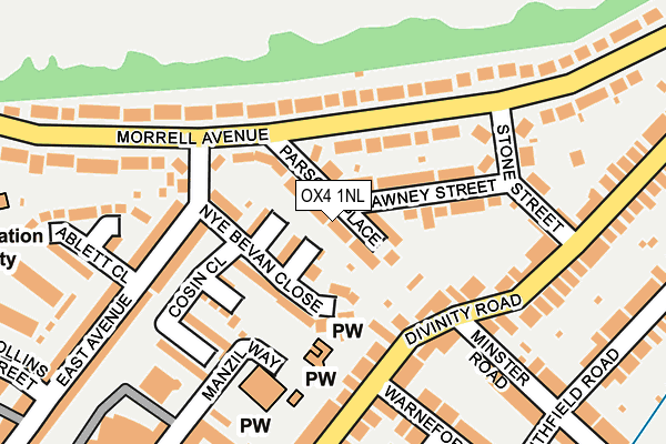 OX4 1NL map - OS OpenMap – Local (Ordnance Survey)