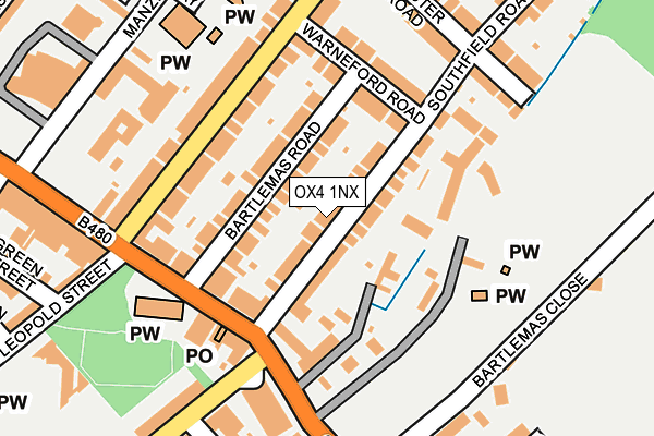 OX4 1NX map - OS OpenMap – Local (Ordnance Survey)