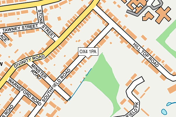 OX4 1PA map - OS OpenMap – Local (Ordnance Survey)