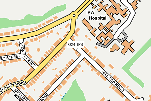 OX4 1PB map - OS OpenMap – Local (Ordnance Survey)