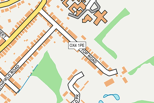OX4 1PE map - OS OpenMap – Local (Ordnance Survey)
